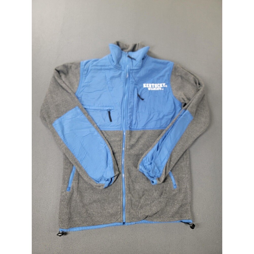 Kentucky Wildcats‎ Jacket Mens Small Gray Blue NCAA Fleece Full Zip Heisman